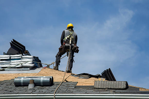 Professional Gutter Installation technician working in Meridian, ID